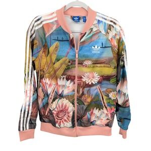 Adidas x The Farm Curso D'Agua Floral Track Jacket Womens Medium S19334 Farm Rio